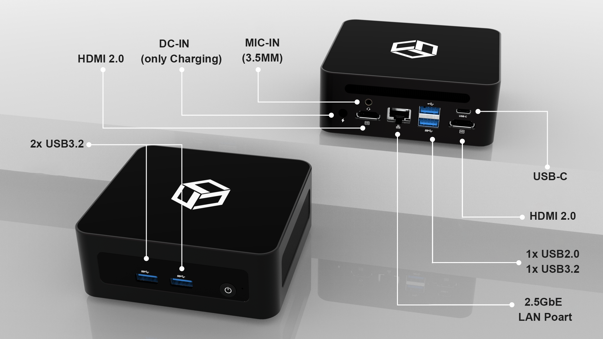 QOOBE II AP12450 Mini PC - Intel® Core™ i5-12450H Processor, 16GB Ram, 512GB SSD, Windows 11 Pro - Image 14
